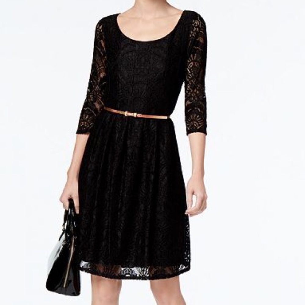 NY Collection 🌸Belted Lace Dress.(r24)